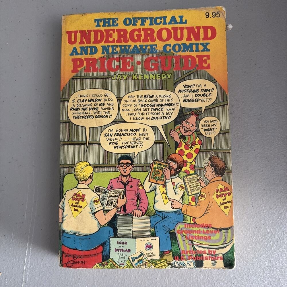 THE OFFICIAL UNDERGROUND & NEWAVE COMIX PRICE GUIDE 1st EDITION 1982